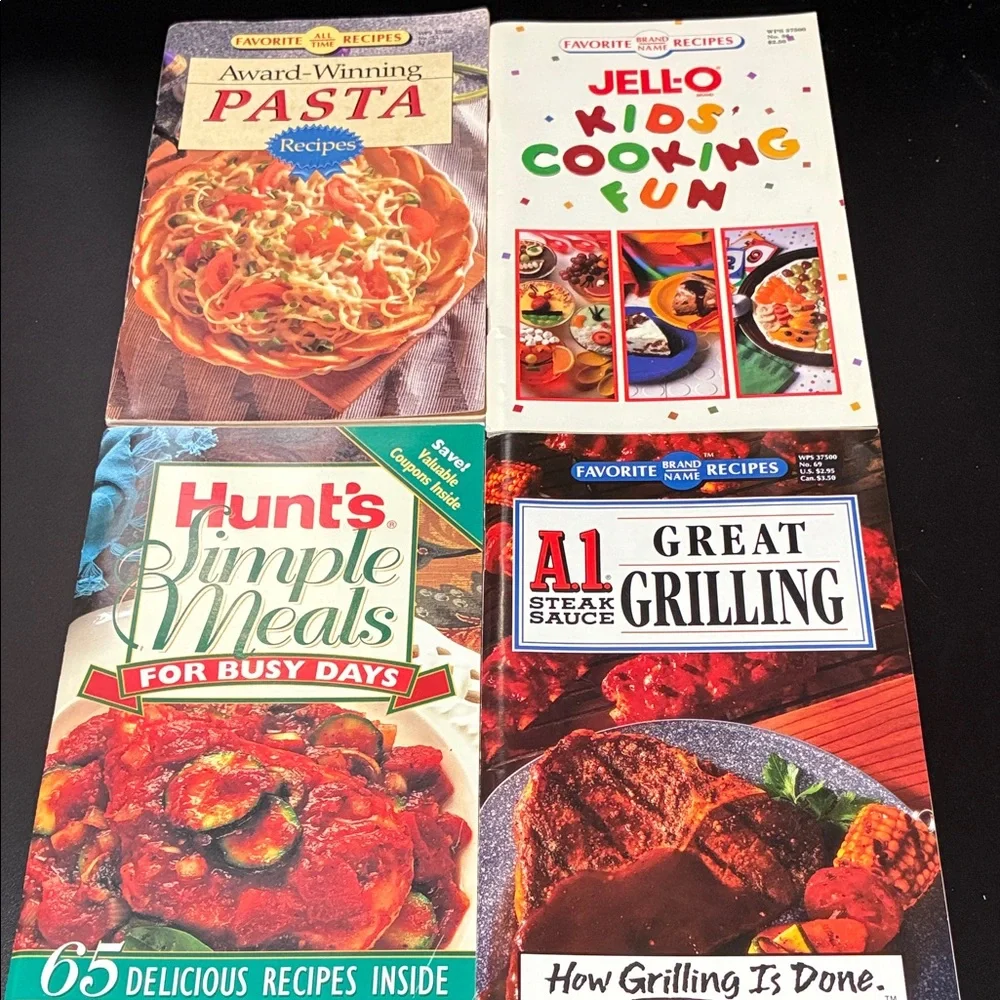 Vintage four piece Cookbook magazine Set